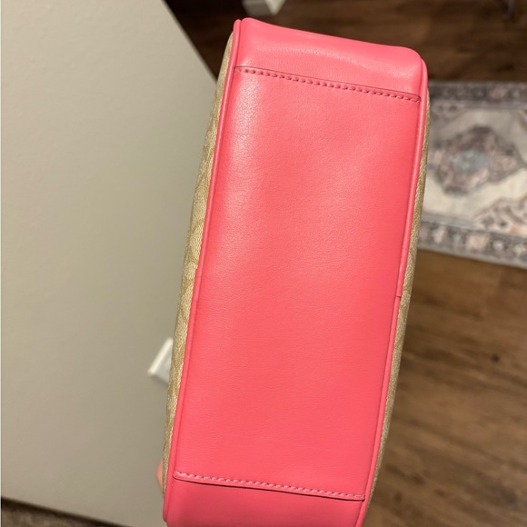 Coach Pink and Tan Crossbody Bag - Picture 15 of 16